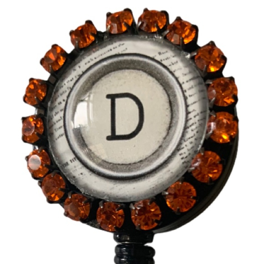 D badge Holder lanyard clip